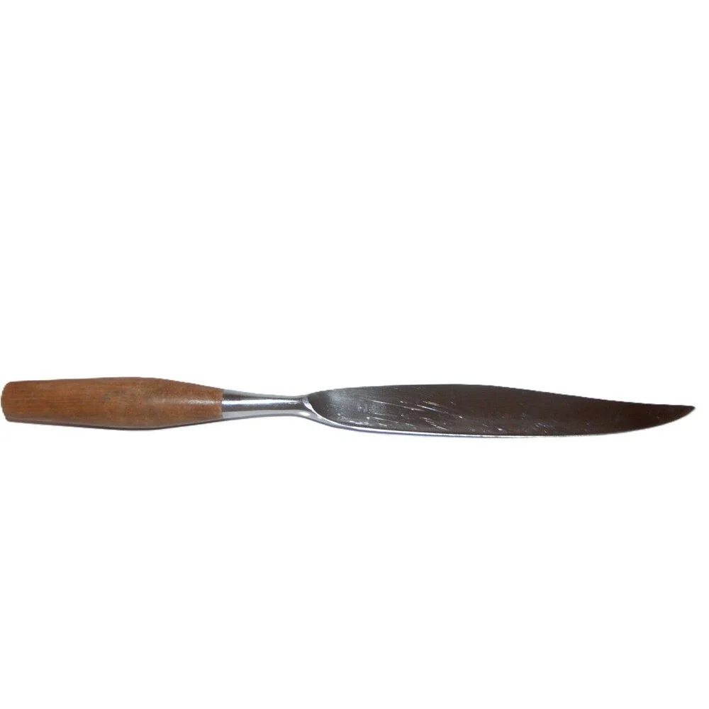 Vintage MCM Dansk Designs IHQ Teak Wood Handles Carving Knife Germany 14.25